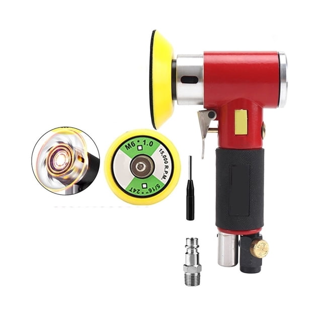 2"/3" Random Orbit Air Sander Mini Pneumatic Grinding Machine for Car Polishing High Speed Air Powered Sanding Polisher ,Wide Use