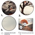 thumbnail image 3 of Designart Tree black framed wall art, Coral Tree Autumn I , Trees Large framed wall art decor, Coral Traditional black framed wall art, 20x12 inches black frame, 3 of 5