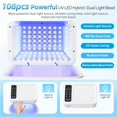 thumbnail image 4 of 480W UV LED Lamp For Nails 108 LEDs Nail Dryer With Red Light Mode Large Space Manicure Lamp 4 Timer ,High Power, 4 of 4