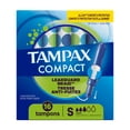 thumbnail image 3 of Tampax Compact Pearl Tampons, with LeakGuard Braid & Extendable Applicator, Super Absorbency, Compact Extendable Applicator, Unscented, 3 of 27