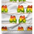 thumbnail image 1 of Soimoi Cotton Duck Fabric Branch & Colorful Parrot Bird Decor Fabric Printed Yard 42 Inch Wide, 1 of 3