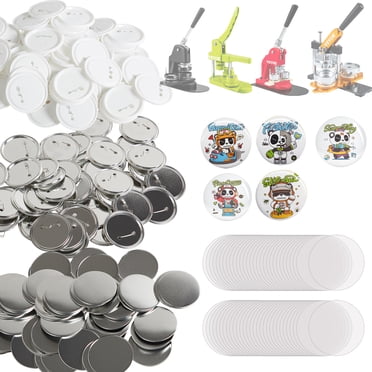 VEVOR 3 inch Pin Back Button Parts for Button Maker Machine (200 Sets)
