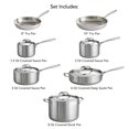 thumbnail image 3 of Tramontina Signature Tri-Ply Base Stainless Steel 12-Piece Cookware Set with Lids, Dutch Oven, Pots & Pans Kitchen Set, Induction-Ready, Oven-Safe, Dishwasher-Safe, 3 of 7