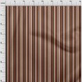 thumbnail image 3 of oneOone Georgette Viscose Rust Brown Fabric Stripes Craft Projects Decor Fabric Printed By The Yard 42 Inch Wide, 3 of 4