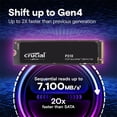 thumbnail image 3 of Crucial P310 M.2 2280 2TB PCI-Express 4.0 x4 NVMe 3D NAND Internal Solid State Drive (SSD) CT2000P310SSD8, 3 of 6