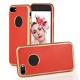 thumbnail image 1 of XYCCA Étui Arrière Intégrale TPU Ultra-Mince Bordure Dorée Luxe pour iPhone 8 (Rouge)-0821, 1 of 5