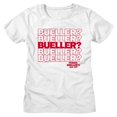 thumbnail image 1 of T-Shirt Blanc pour Femme Ferris Bueller's Day Off Beuller Repeat, 1 of 2