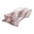 thumbnail image 1 of Couverture douillette Gouchee Home Rio – mauve polyester ultra-doux avec franges – Accessoire décoratif confortable pour canapé, lit ou salon, 1 of 1