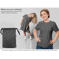 thumbnail image 5 of oneOone Polyester Spandex Gray Fabric Geometric Craft Projects Decor Fabric Printed By The Yard 56 Inch Wide, 5 of 5