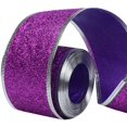 thumbnail image 1 of 33Ft/10Meters Purple Glitter Christmas Ribbon Wreath Present Wedding Arts Crafts Gift Wrapping, 1 of 2