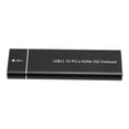 thumbnail image 1 of NVMe M.2 SSD Enclosure, 10Gbps USB 3.1 Type C, Aluminum Shell, JMS583 Chip, for  7 / 8 / 8.1 / 10 / Linux / OS X, M.2 2230 / 2242 / 2260 / 2280 SSD, UASP, 1 of 7