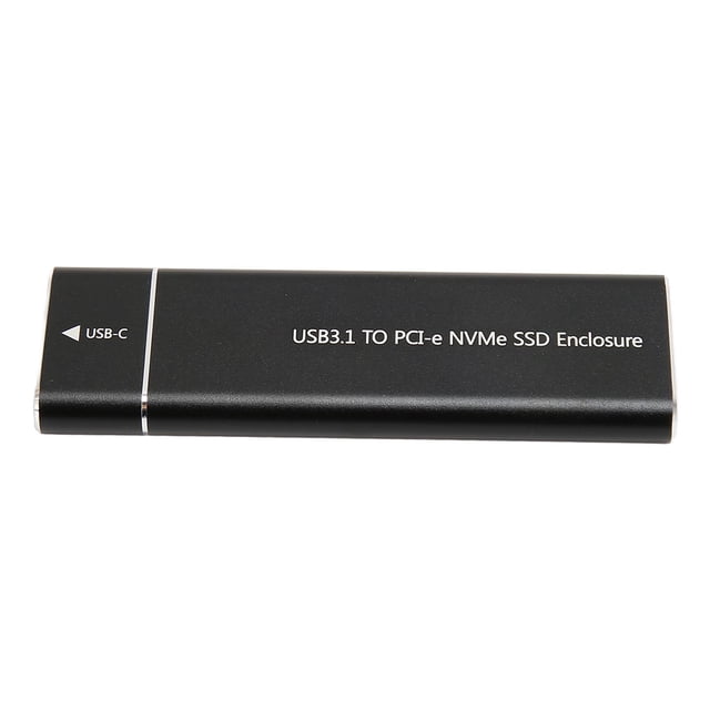 NVMe M.2 SSD Enclosure, 10Gbps USB 3.1 Type C, Aluminum Shell, JMS583 Chip, for 7 / 8 / 8.1 / 10 / Linux / OS X, M.2 2230 / 2242 / 2260 / 2280 SSD, UASP