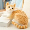 thumbnail image 1 of Surrme 1pack Stuffed Animal Cat Stuffed Animal Plush Toy - Cute Cat Stuffed Animals for Cat Lovers - Stuffed Animal Toy Cartoon Simulation Cat Kitten Doll Plush Toy，26cm, 1 of 1