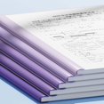 thumbnail image 4 of Clearance! 10 Pack Report Covers with Sliding Bar 7Mm Clear Report Covers for A4 and Letter Size Paper 50 Sheet Capacity Presentation File Folder Document for School (Sliding One Size Multi-Color, 4 of 7