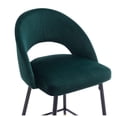 thumbnail image 2 of TABOURET DE COMPTOIR EN VELOURS DE COULEUR VERTE, 2 of 3