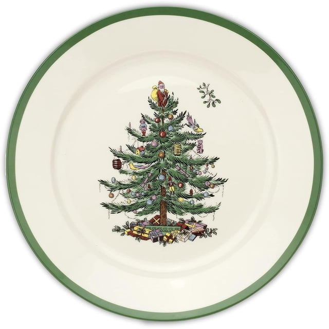Exquisite Ceramic Christmas Tree Dessert Plate - Christmas Dinnerware & Cutlery Set with Festive Tree Plates, Bowls, Mugs, Saucers for Holiday Dining