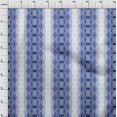 thumbnail image 4 of Oneooneviscosechiffonmediumbluefabricabstractsewingmatérielprintfabricbytheyard42inchwide, 4 of 4