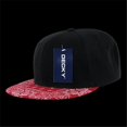 thumbnail image 1 of Decky 1093-BLKRED Bandana Snapback Cap, Noir et Rouge, 1 of 1