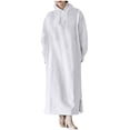thumbnail image 1 of cfhntfmh Robes Grande Taille pour Femmes à Manches Longues Chandails à Capuchon Doux Robe Chandail Chaude en Molleton Fluide Longue Robe Maxi, 1 of 7