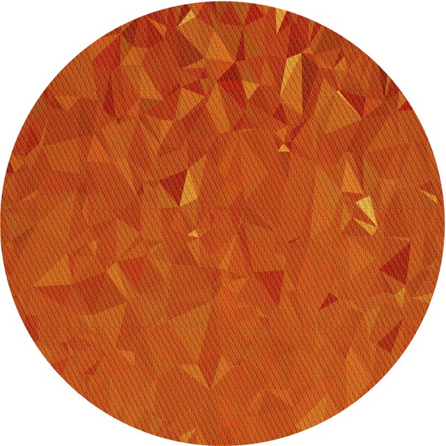Ahgly Company Tapis d'Intérieur Ronds Transitionnels Lavables à la Machine Orange Rouge Orange, 4 Pieds Rond