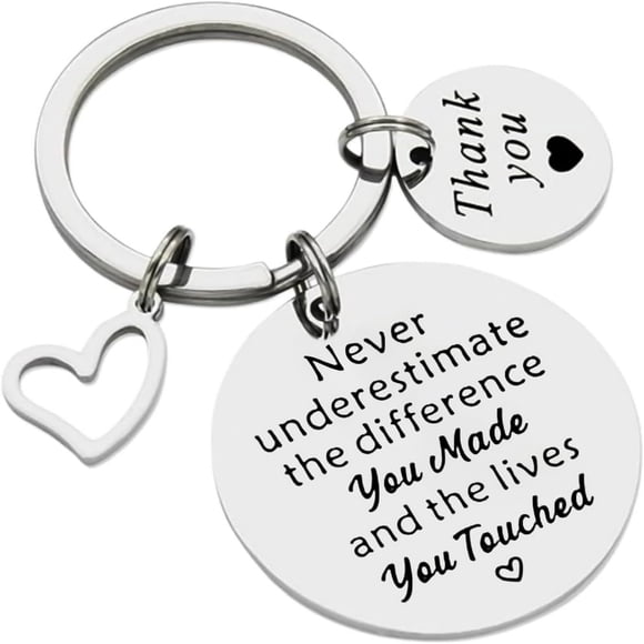 LOVEVER Retirement Keychain Retirement Gifts For Women 2024 Coworker Leaving Gift Retiring Teacher Goodbye Farewell
