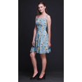 thumbnail image 4 of Bimba Robe Soleil Mini à Taille Smockée pour Femmes à Imprimé Floral, Tenue de Fête d'Été pour les Vacances - Moyen, 4 of 5