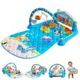 thumbnail image 1 of IMGadgets Baby Play Mat with 360° Rotating Musical Piano (Blue) | 4-in-1 Fitness Activity Rack with Removable Rattles & Hanging Toys | Extra-Soft Tummy Time Mat | Newborn Baby Essentials, 1 of 9