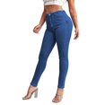 thumbnail image 3 of Bmisegm Jeans Crayon Extensibles Ajustés Taille Haute pour Femmes, A, TG, 3 of 7