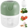 thumbnail image 1 of AMERTEER 250 ML Electric Garlic Mincer USB Charging Garlic Chopper Mini Food Processor with Stainless Steel Blade Durable Garlic Masher Food Chopper Kitchen Tool for Meat Vegetable Baby F, 1 of 9