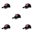 thumbnail image 1 of kurtrusly Casquette de Protection Solaire avec Sangle Réglable pour les Amateurs de Baseball Casquette de Baseball Chapeau de Polyester Multicolores à la Mode Noir 5Set, 1 of 6