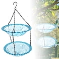 thumbnail image 4 of JJKBVCLO Advanced Glass Bird Bath Tub Suitable For Hanging Double Layer Garden Decoration In Courtyards And Outdoors, 4 of 8