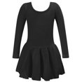 thumbnail image 1 of Cowsor Justaucorps de Base à Manches Longues pour Filles avec Jupe, Robe Tutu de Danse Ballet pour Enfant, 1 of 4