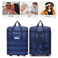 thumbnail image 3 of YOPTOP Foldable Travel Luggage Bag With Wheels  Large Storage Bag Backpack For Business Trip With Wheels  Large-Capacity Travel Bag With Wheels  Expandable Carry On Luggage Bag Portable M,Purple, 3 of 4