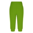 thumbnail image 4 of Timegard Womens Sweatpants Capri Pants Cinch Bottom Solid Color Cropped Joggers Workout Pants with Pockets, 4 of 6