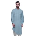 thumbnail image 1 of Atasi Kurta Traditionnel en Rayonne Imprimée à Col Mandarin pour Hommes Chemise Décontractée, 1 of 6