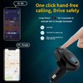 thumbnail image 3 of Car Bluetooth FM Transmitter, Hands-free Call Bluetooth Car Adapter, Wireless Bluetooth FM Radio Adapter Car Kit with Bass Booster, 3 of 7