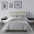 thumbnail image 4 of Madison Park Hayden Reversible Stripe Duvet Cover Mini Set Grey Twin, 4 of 4