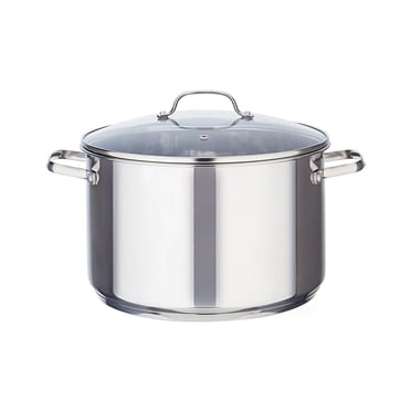 Mainstays Stainless Steel Dutch Oven with Glass Lid
