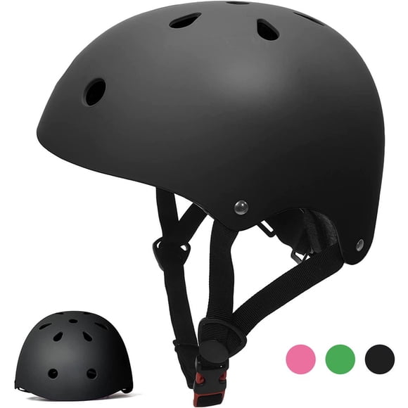 YOPTOP Kids Bike Helmet Green Toddler Helmet Ages 3-8 Years Old Boys Girls Multi-Sport Helmet Childrens Helmets Adjustable Skateboard Cycling Helmet Lightweight for Toddler to Youth,black