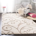 thumbnail image 1 of SAFAVIEH Florida Douglas Floral Vines Shag Area Rug, 1 of 6