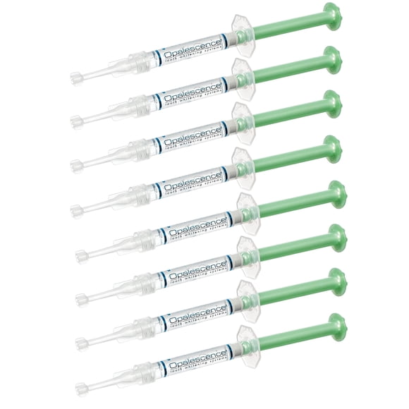 Opalescence 20% Gel Syringes Teeth Whitening - Refill Kit (8 Syringes) Carbamide Peroxide, Fluoride. Made by Ultradent, in Mint Flavor. Tooth Whitening - 5196-4