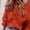 Orange, variant on work blouses for women long sleeve v neck ruffle lace trim shirt plus size solid color tops dressy elegant blouses