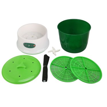 "Germoir à Germes de Haricots avec Arroseur 360° de Qualité Supérieure - Trousse de Germination en PP de Grande Capacité de Qualité Alimentaire avec Prise UK (220 V) pour Diverses Semences et Culture à Domicile Sécuritaire"