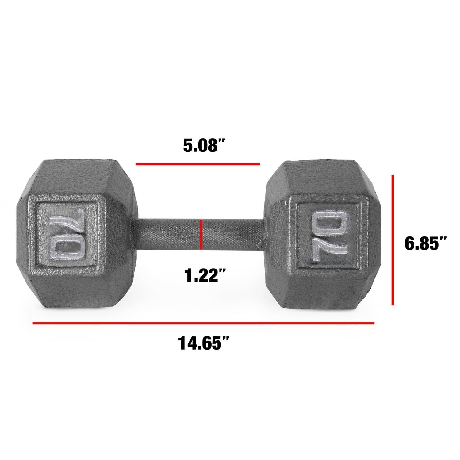 CAP Barbell Cast Iron Hex Dumbbell