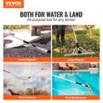 thumbnail image 2 of VEVOR Râteau de Paysage, Tête de 36 Pouces Râteau de Paysage en Aluminium, Râteau de Lac avec Poignée Extensible Réglable de 102.36 Pouces, Corde et Flotteur, pour Desserrer le Sol, Entretien de la Pelouse, Désherbage Lac, Jardin, Étang, 2 of 9