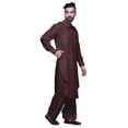 thumbnail image 4 of Atasi Kurta Pyjama Pathani à Col Classique pour Garçons Chemise en Rayonne à Poche avant, 4 of 5
