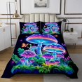 thumbnail image 1 of Erosebridal Gradient Musgroom Coverlet Set Queen, Jungle Plants Bedding Set, Butterfly Aniaml Decor, 1 of 5
