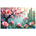 thumbnail image 3 of Floral Themed Colorful Backdrop Banner with Butterflies and Berries Spring Party Decorations Background Photo Booth Props Garden Gatherings Outdoor Celebrations, 3 of 4