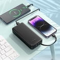 thumbnail image 3 of 20000mAh With Built In Charging Cable Speed Energy Power Bank J118A, 3 of 5