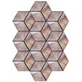 thumbnail image 4 of Loewten Wood Grain Sticker,Floor Sticker,Hexagonal Imitation Wood Grain Ceramic Tile Stickers Waterproof Non-Slip Floor Sticker Decoration, 4 of 8